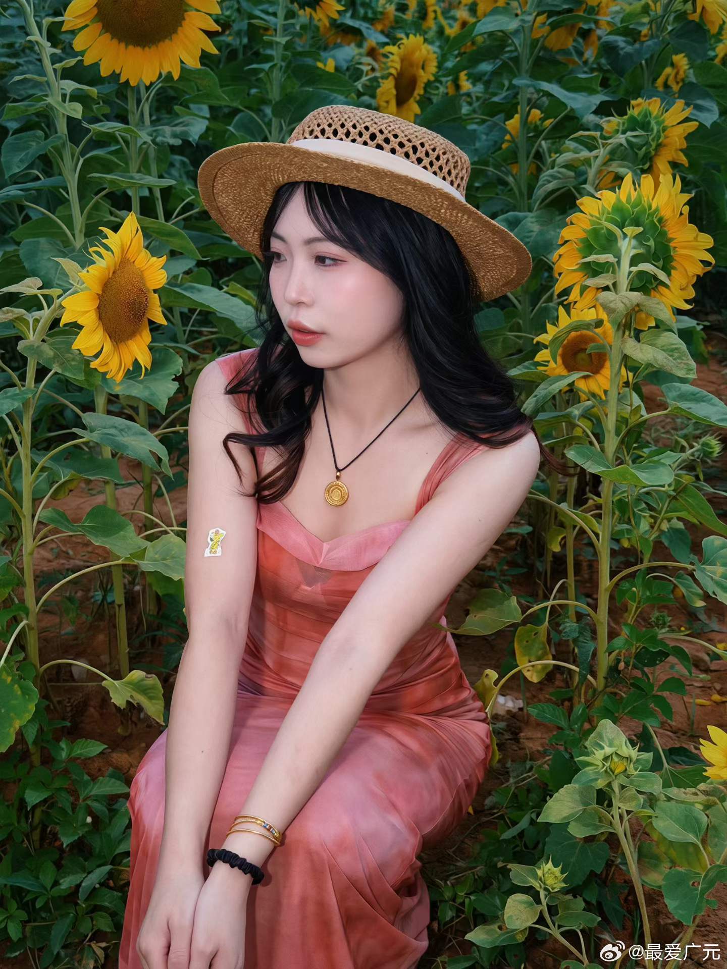 【广元凤凰岭一大片向日葵花海盛放】6月28日，四川广元。凤凰岭一大片向日葵花海盛