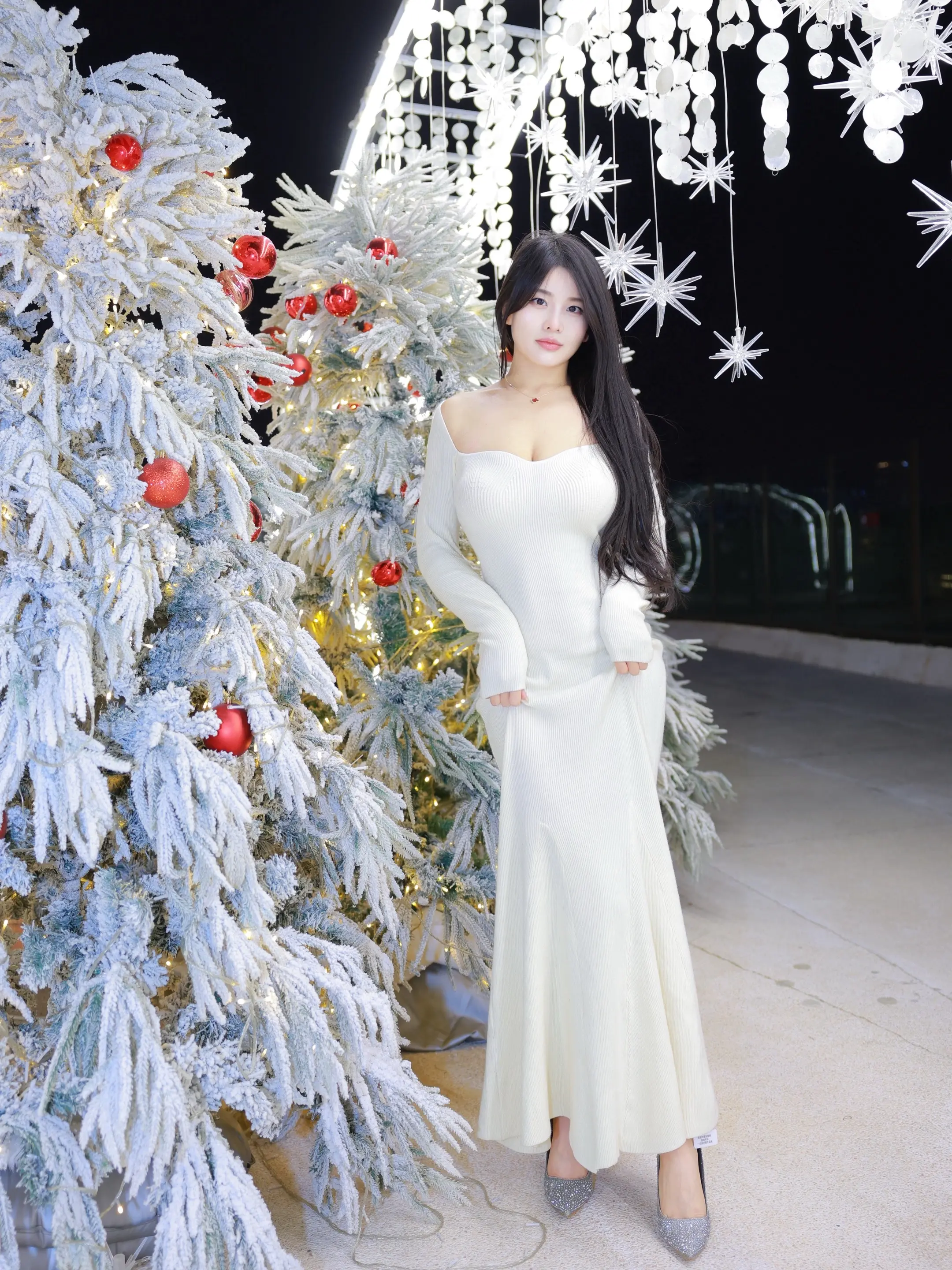 白色🤍浪漫圣诞。会有圣诞🧑‍🎄老人给我发礼物吗
