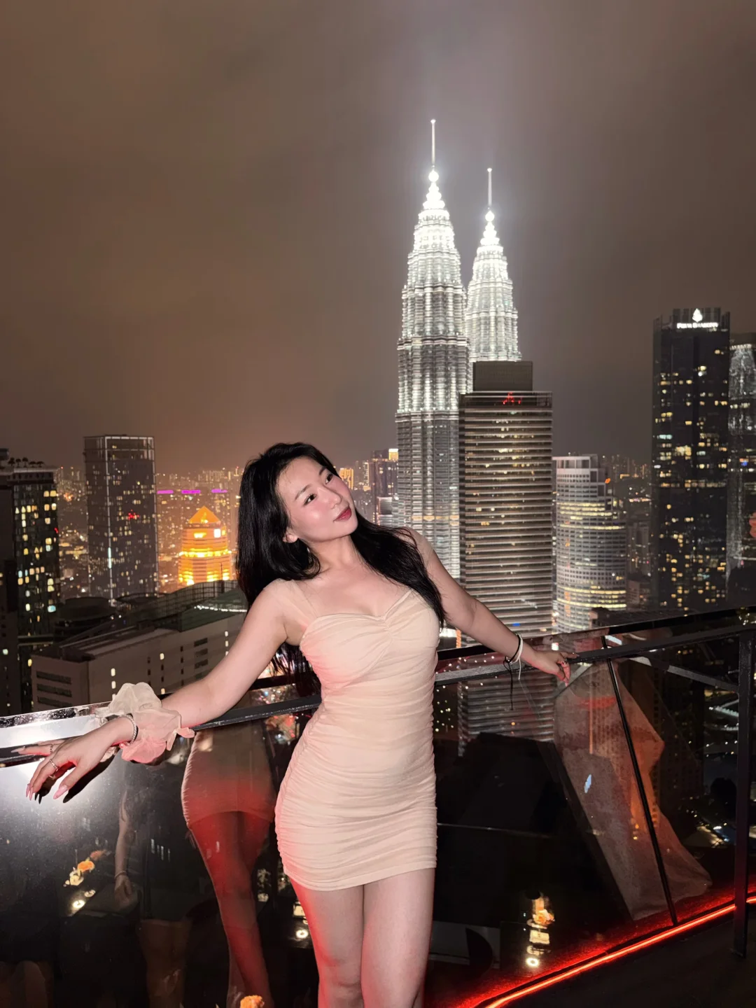 吉隆坡EQ的双子塔夜景🌃名不虚传