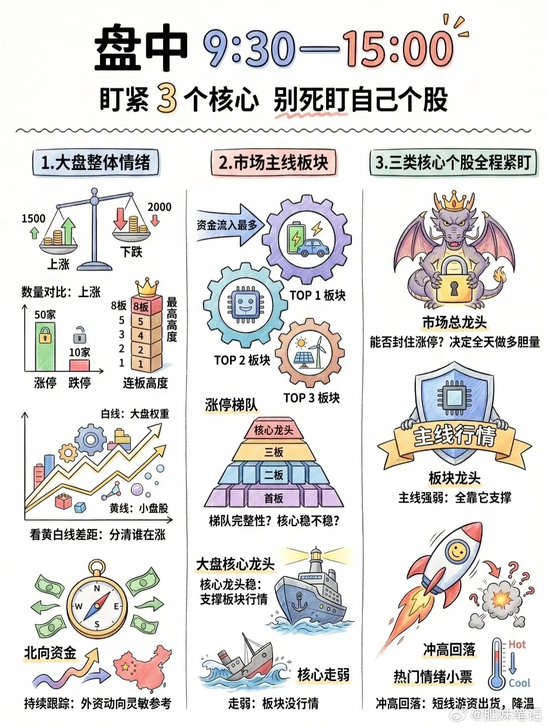 真正炒股的人，一天的生活并非只有盯着K线图心跳加速，而是被严格切割成三个截然不同