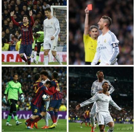 【西甲-梅西帽子戏C罗进球 10人皇马3-4遭巴萨双杀】北京时间3月24日04: