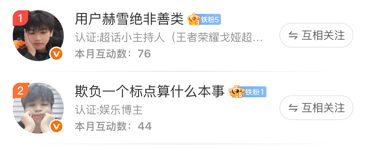 互动榜两个何伟嘉大头照 