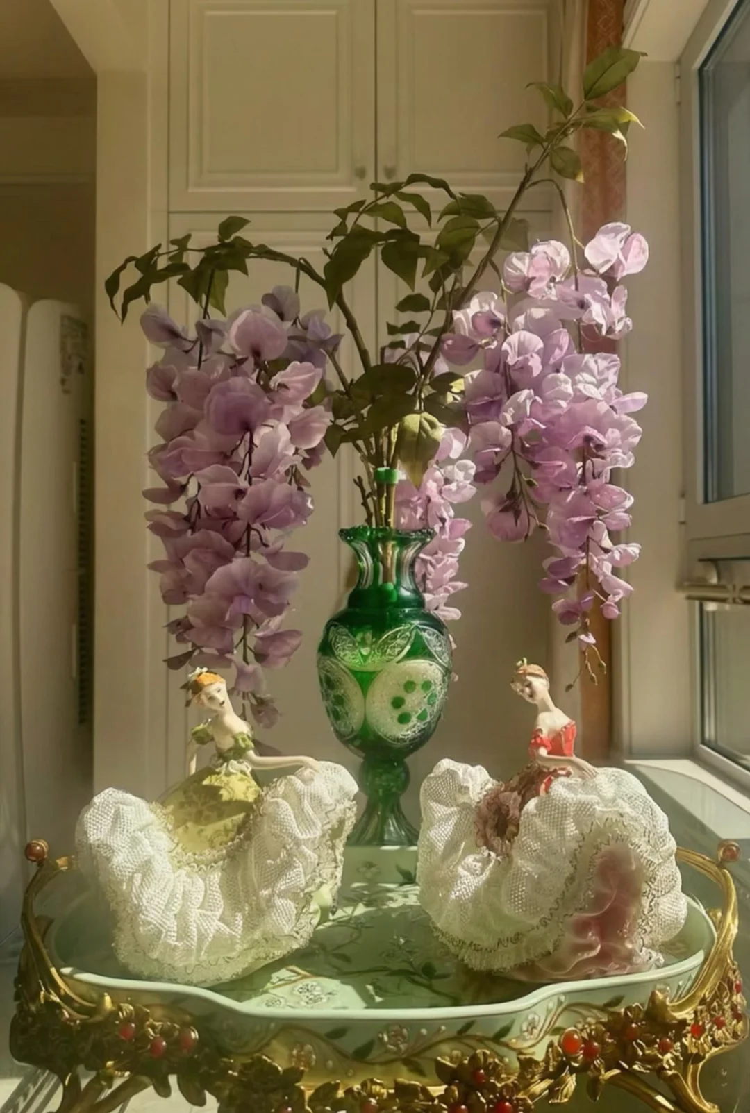 静谧的紫藤花🌷搭配华尔兹蕾丝娃娃！