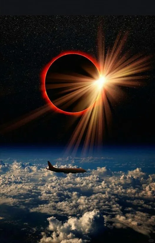 美图欣赏——天空中的钻石环