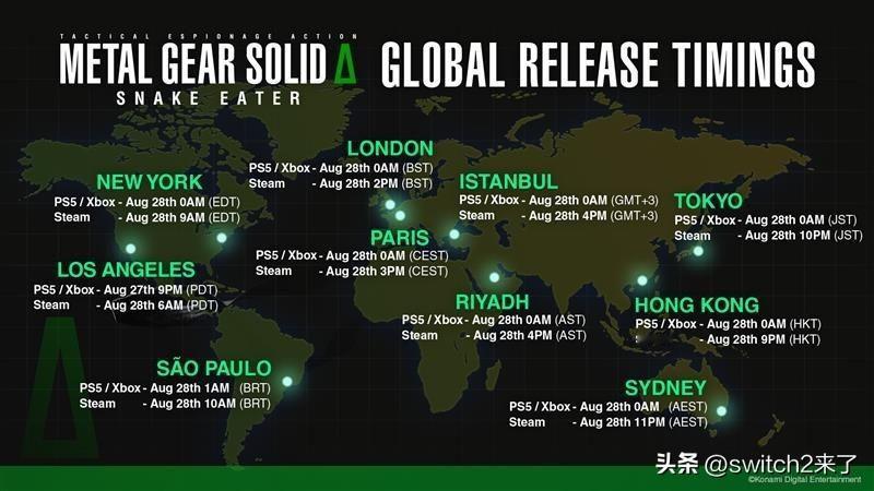 《合金装备3：重制版》8月28日正式发售，登陆PS5/Xbox Series X