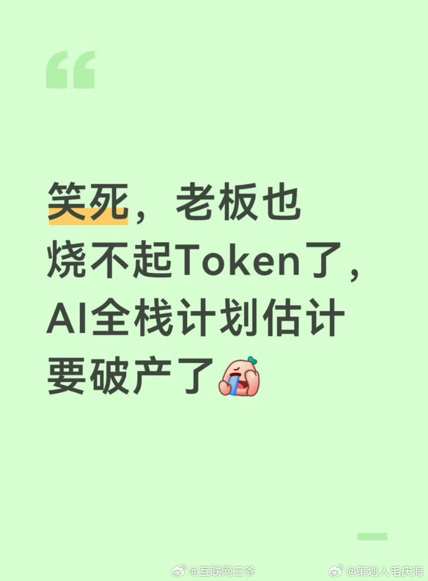 公司烧不起token了😆😆😆