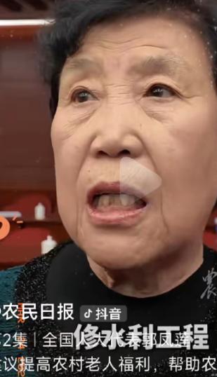 八十岁农民代表郭凤莲刚替农民说了句“养老金太低”，就被一群连“议案”和“建议”都