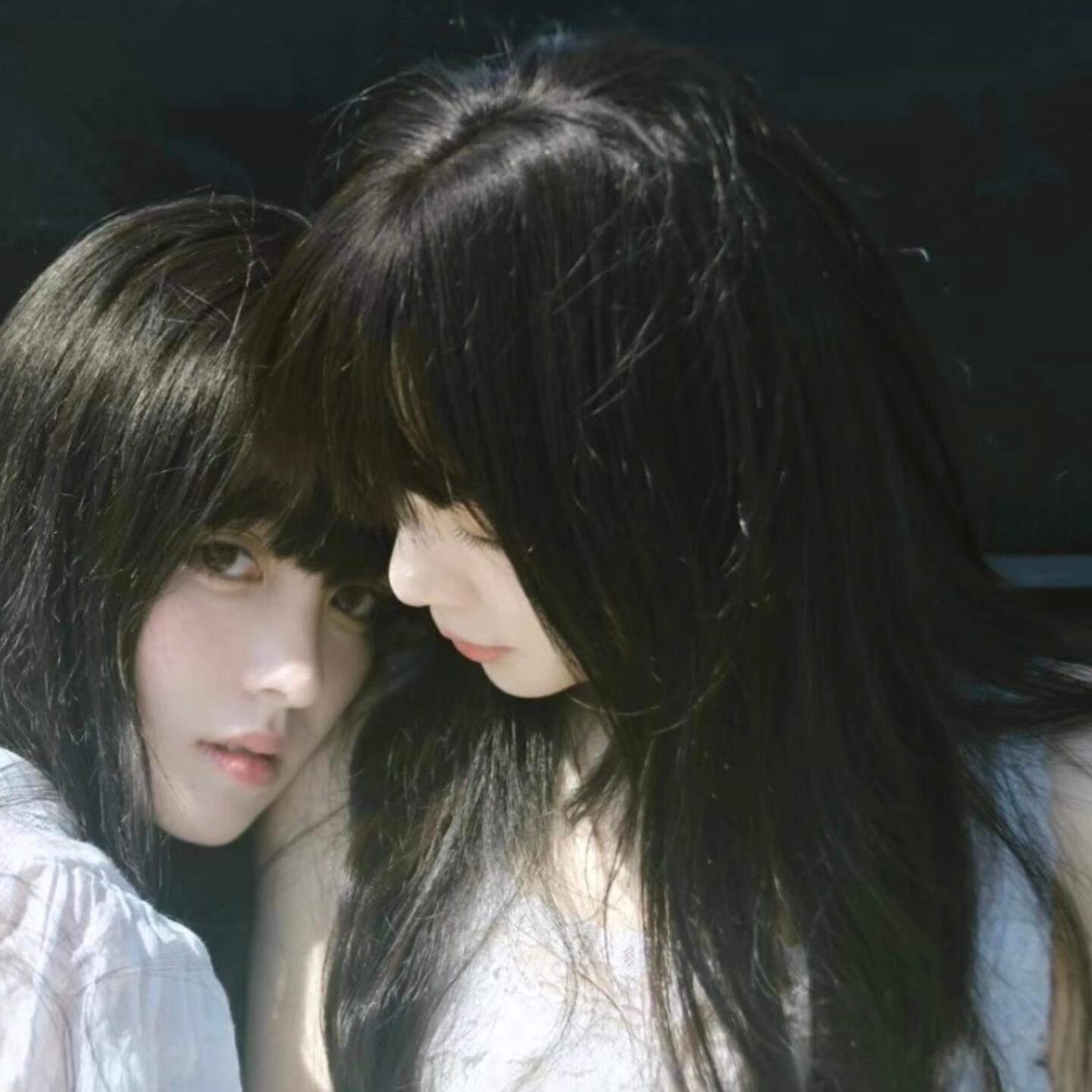 真人女头｜闺蜜头像｜何為雙子星，你我缺一不可 