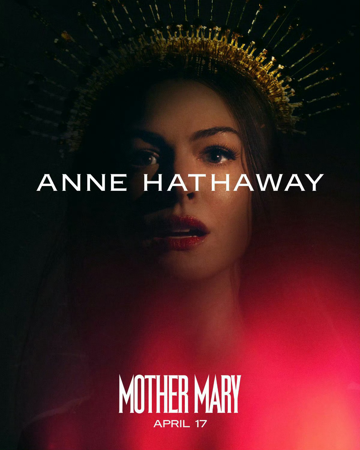 Anne Hathaway × 新片《圣母玛利亚》角色海报圣母玛利亚角色海报