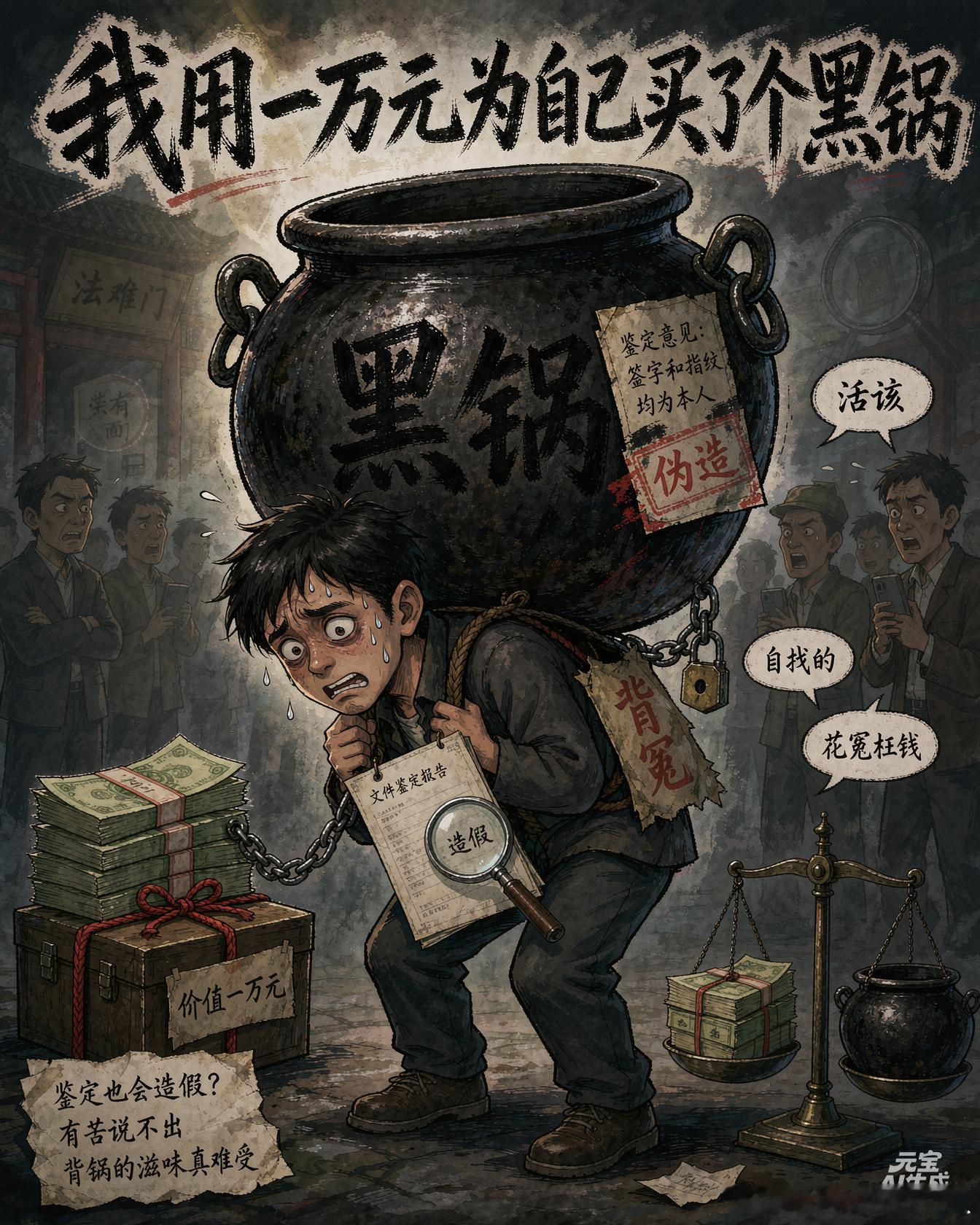 悟……万元为自己买黑锅。