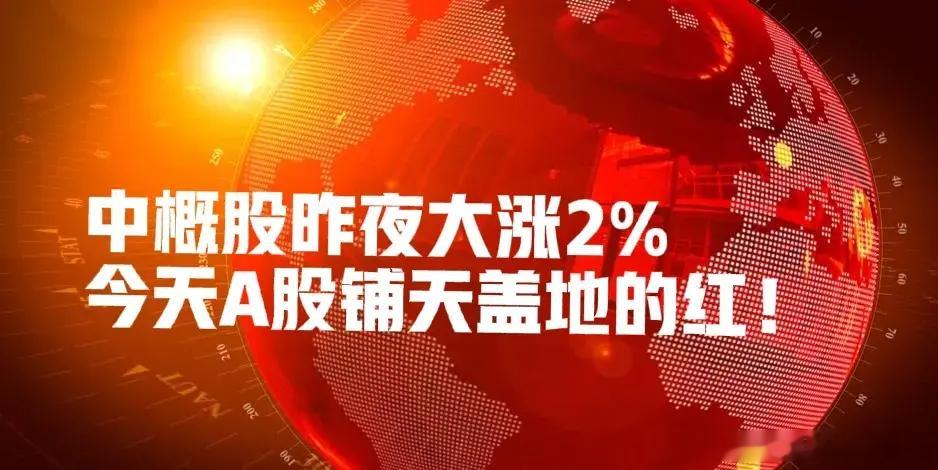 昨夜,中概股大涨!央企,破净股,分红派息都是利好!今天A股迎接普涨!      