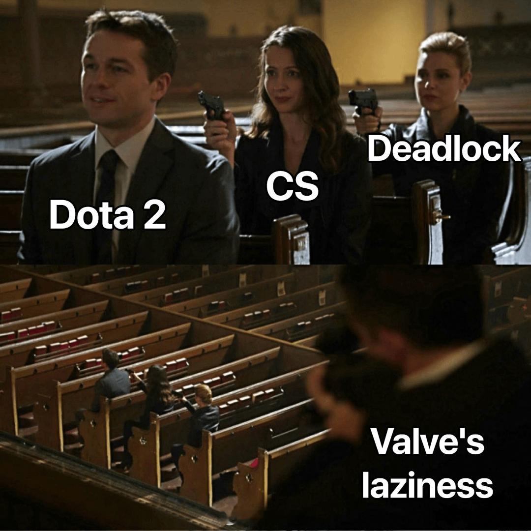 V社产品链 vs 度假般的更新节奏（好像CS更惨吧？[doge]）#dota2#