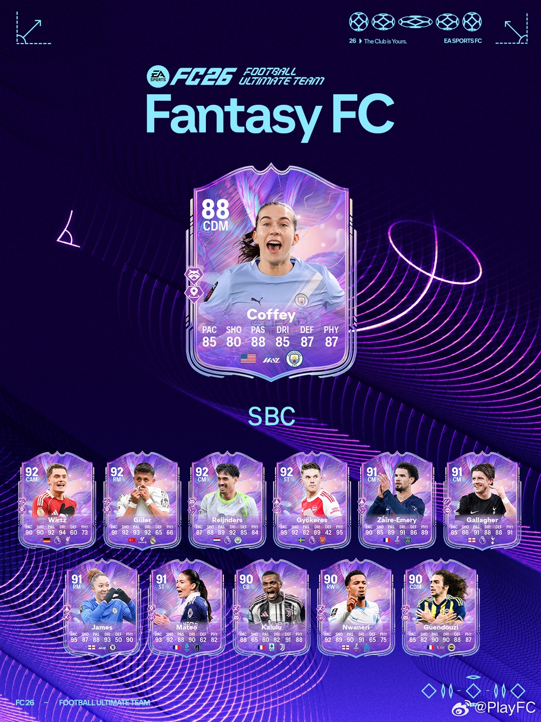 3月2日【新增 SBC】共 3 个：1. 梦幻 FC 挑战 3｜1 个挑战2. 