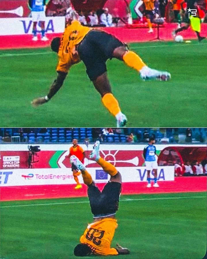 #赞比亚球员空翻庆祝失败#非洲杯小组赛A组第1轮，马里1-1赞比亚。全场比赛补时