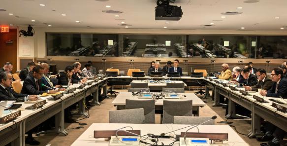 由咱们倡议发起的“新联合国”正式诞生，咱们的目标不是取代联合国，而是以咱们的方式