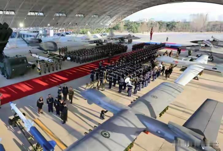 朝鲜新武器装备外形被指像美国和德国的！
金正恩携爱女出席了朝鲜空军成立80周年大