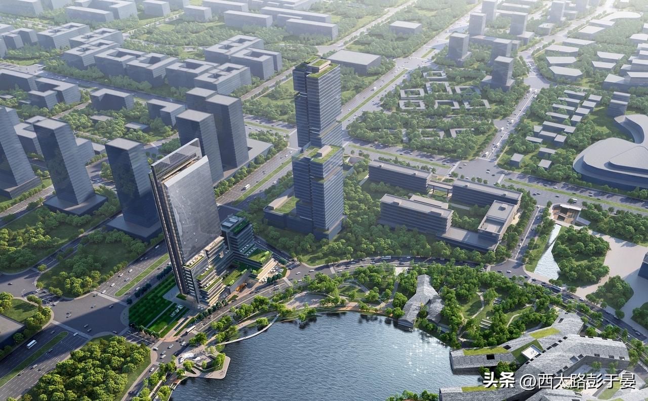 西安高新未来之瞳，一个月连封两栋总部大楼

西安高新三期未来之瞳最近建设速度肉眼