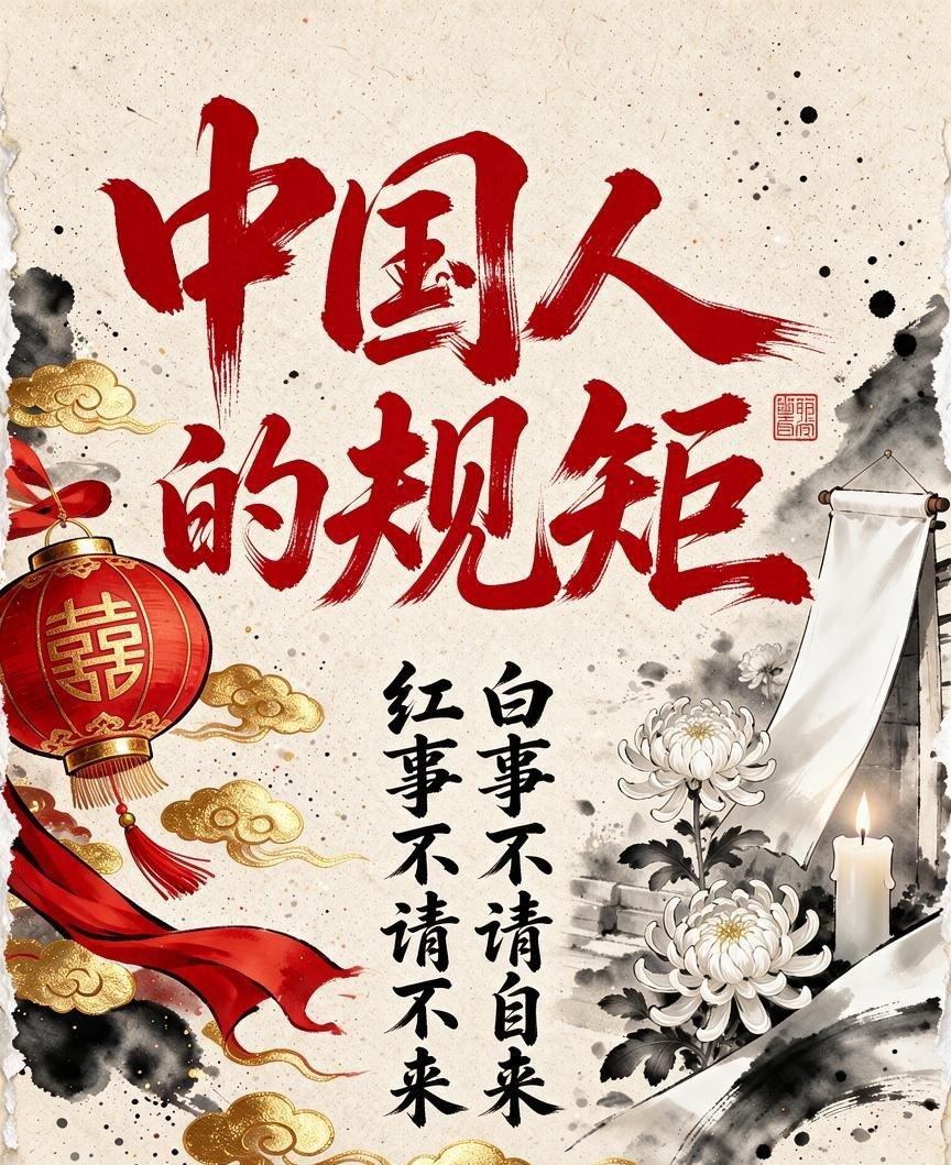 说来也怪，我小时候总听爷爷念叨“红事不请不到，白事不请自来”，那会儿只觉得是大人