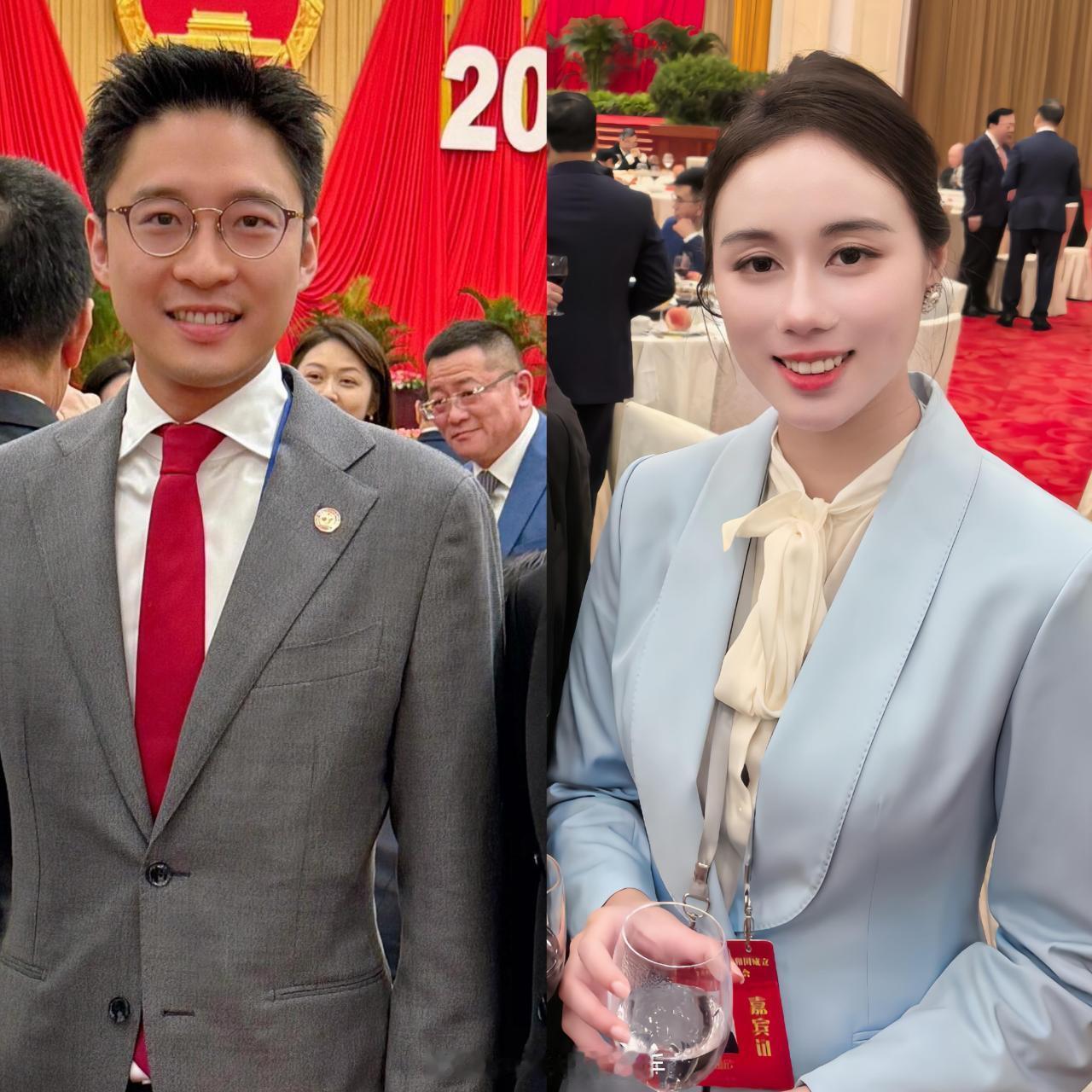 #霍启山何超欣参加招待会##招待会偶遇霍启山何超欣#很正哇！ ​​​