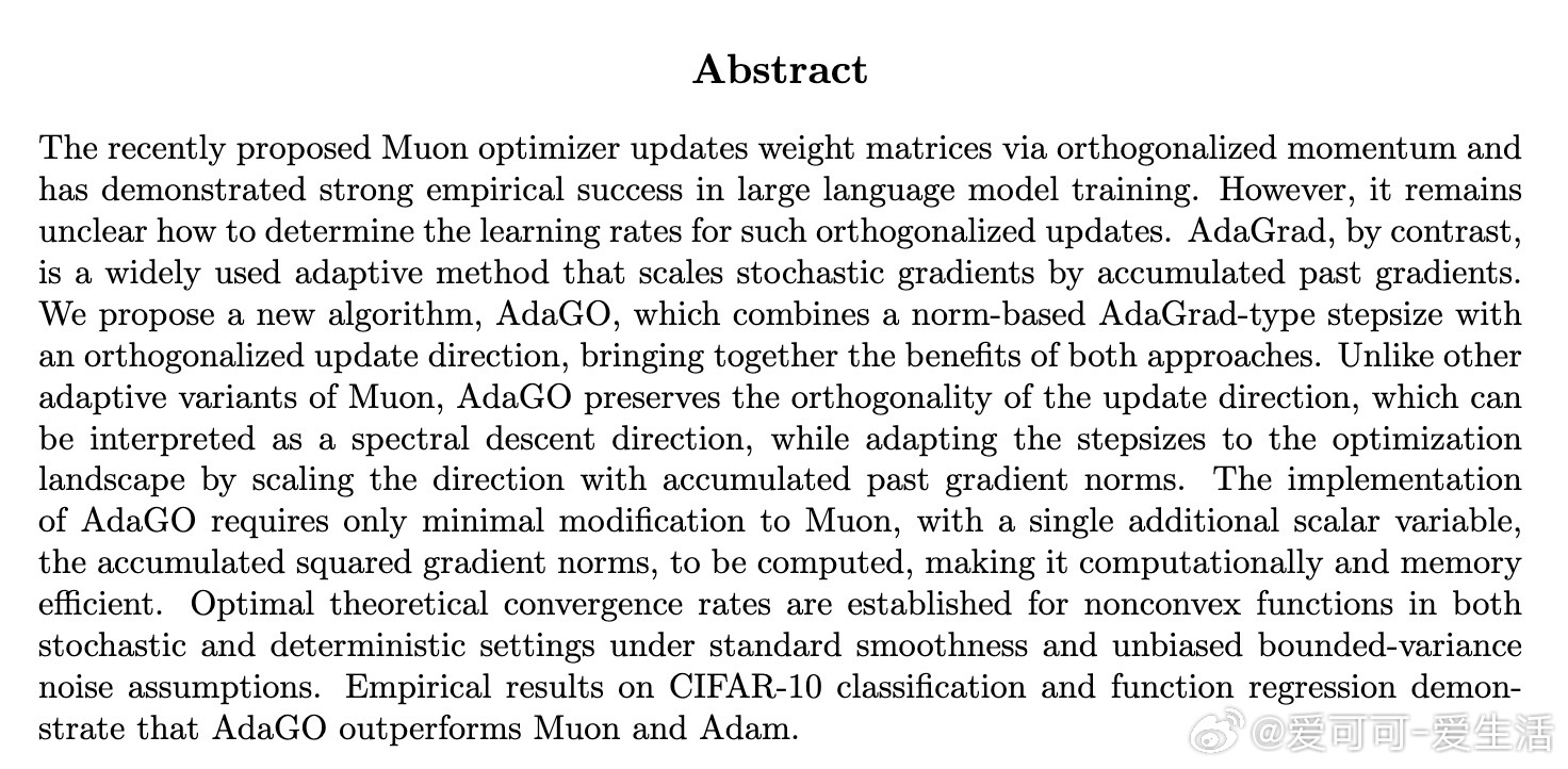 [LG]《AdaGrad Meets Muon: Adaptive Stepsi