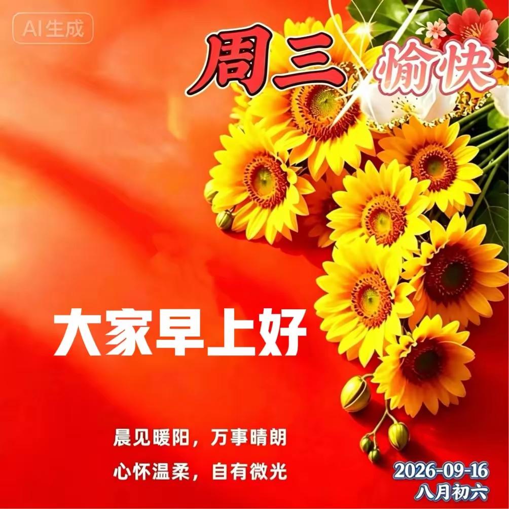 晨光徐徐，岁月安然☀️
新的一天，不慌不忙，向阳而行。
生活最好的状态，
就是心
