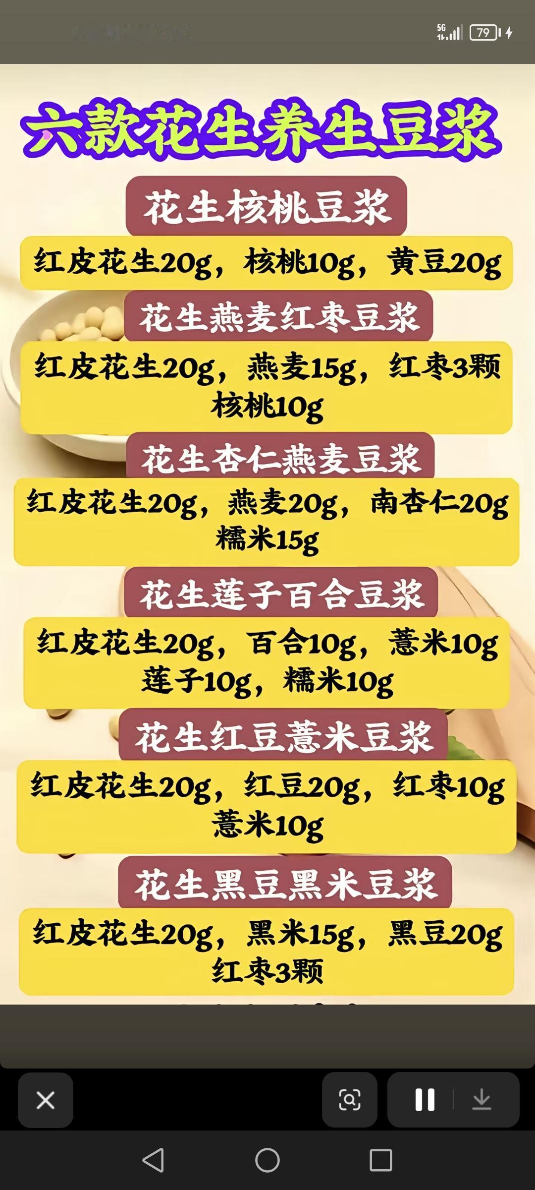 六款花生养生豆浆，手把手教你腌肉秘诀个个鲜嫩入味，10种汤底搭配昆路，酸辣粉配方