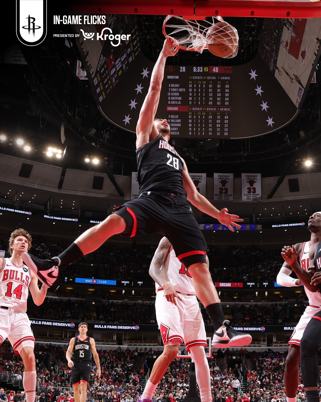 休斯顿火箭 NBA球员评分 申京-我的评分：申京出战37分26秒！投篮19投16