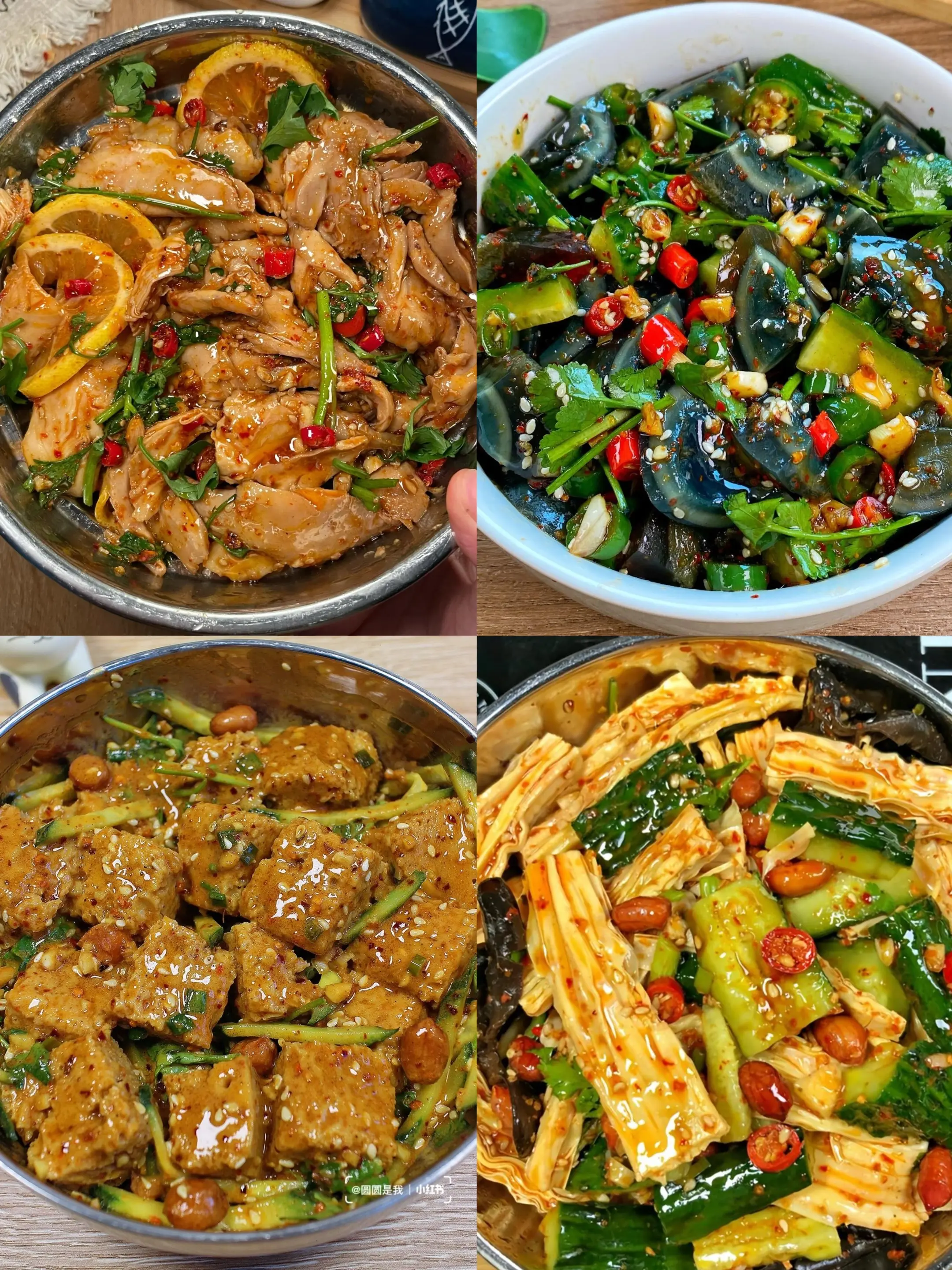 分享4款夏天必备的凉拌菜！炎炎夏日开胃又爽口！不知道吃什么的姐妹一定要...