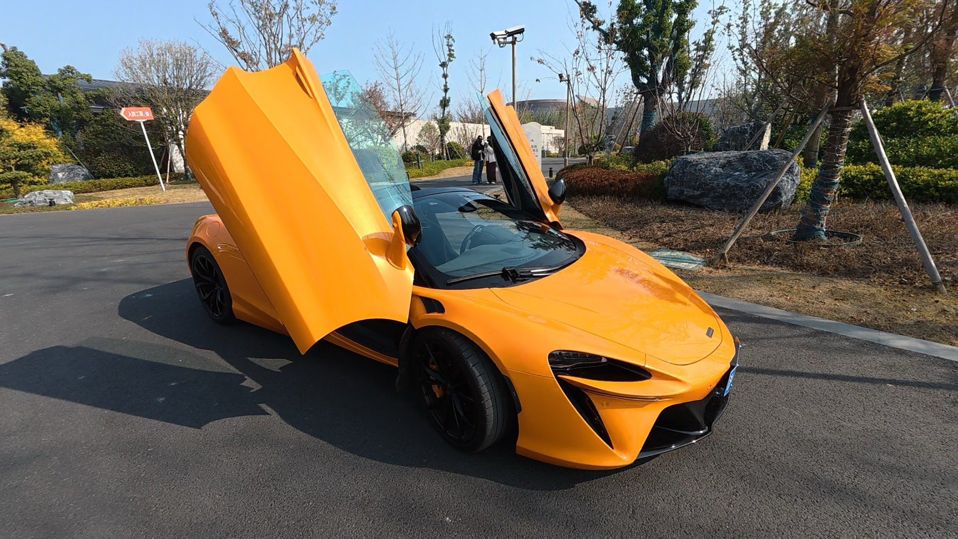 今天特地选择了木瓜橙色和今晚f1会夺冠的车队 配色一样