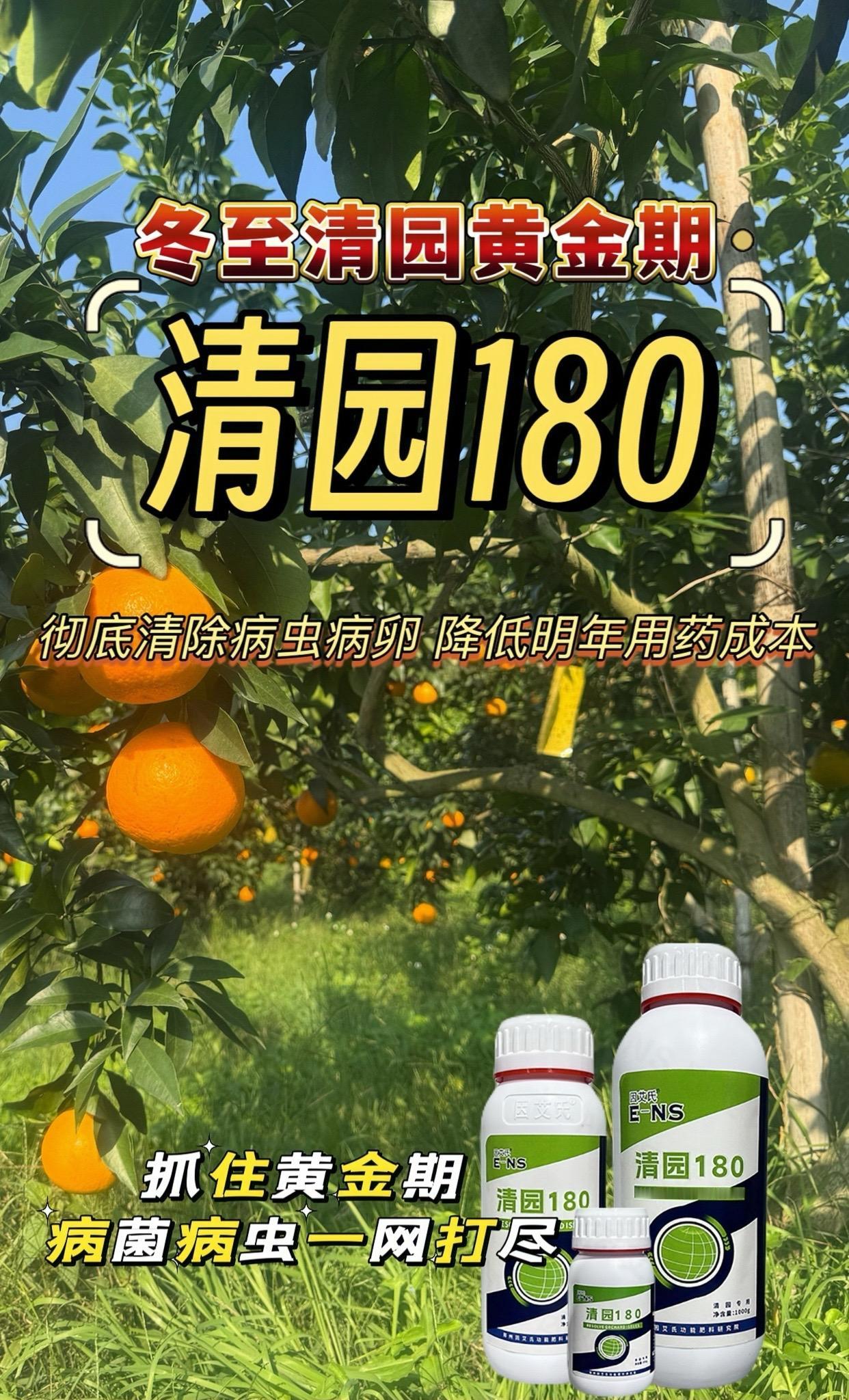 冬至来临,病虫害马上进入休眠期,清园病菌病虫黄金时期到来, 清园180,今年清园