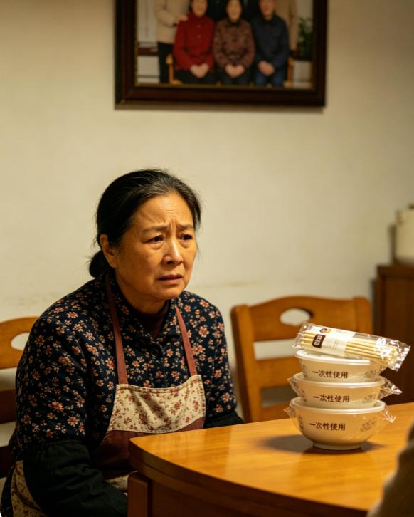 我儿媳来吃饭，从来不空手，但是我却非常反感。因为她带的不是水果，

也不是营养品