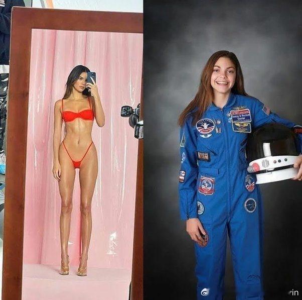 美国，也是世界上最年轻的宇航员来啦！右边是艾莉莎·卡森的宇航员照片，这位19岁的