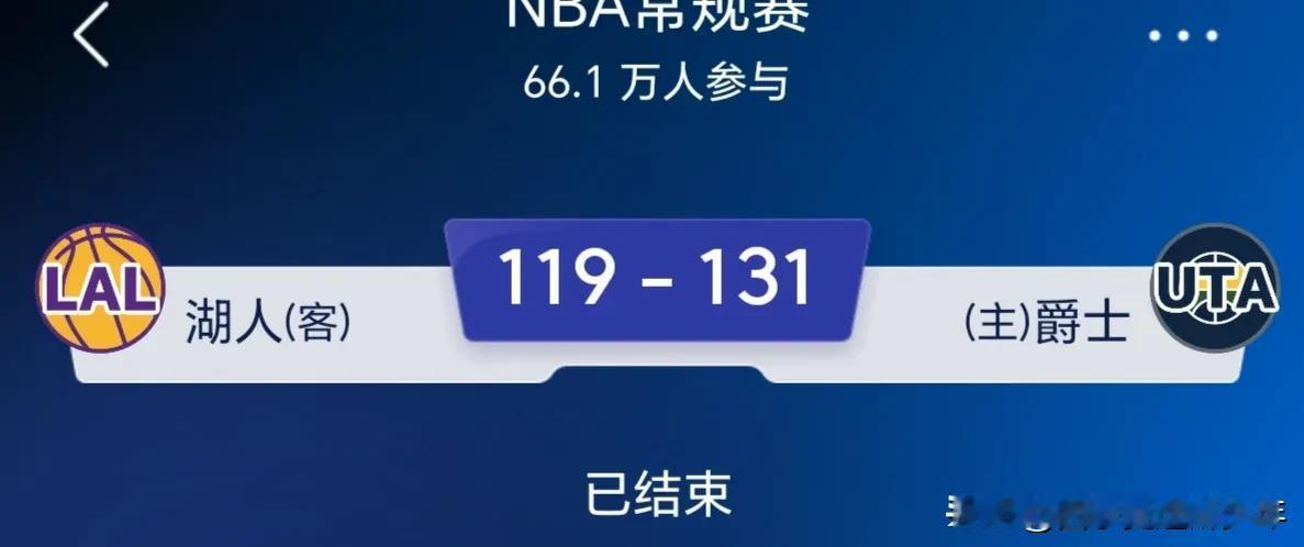 NBA比赛有时你真的看不懂啊？你认为会赢的比赛就是输了，你认为会输的比赛结果赢了