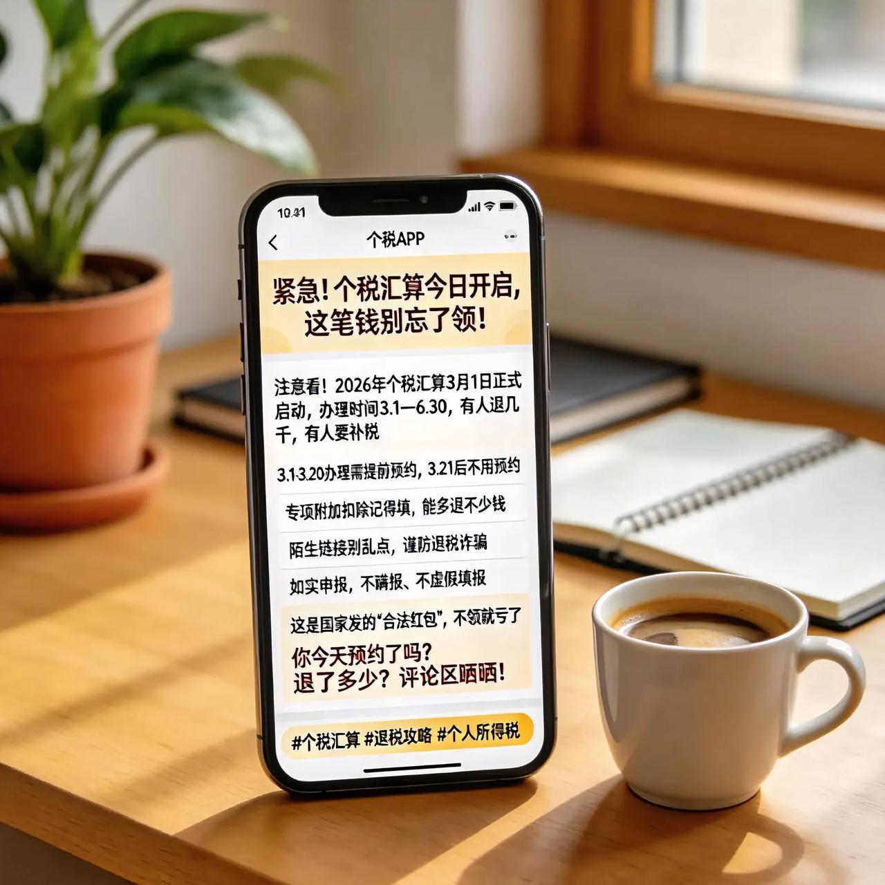 紧急！个税汇算今日开启，这笔钱别忘了领！
 
注意看！2026年个税汇算3月1日