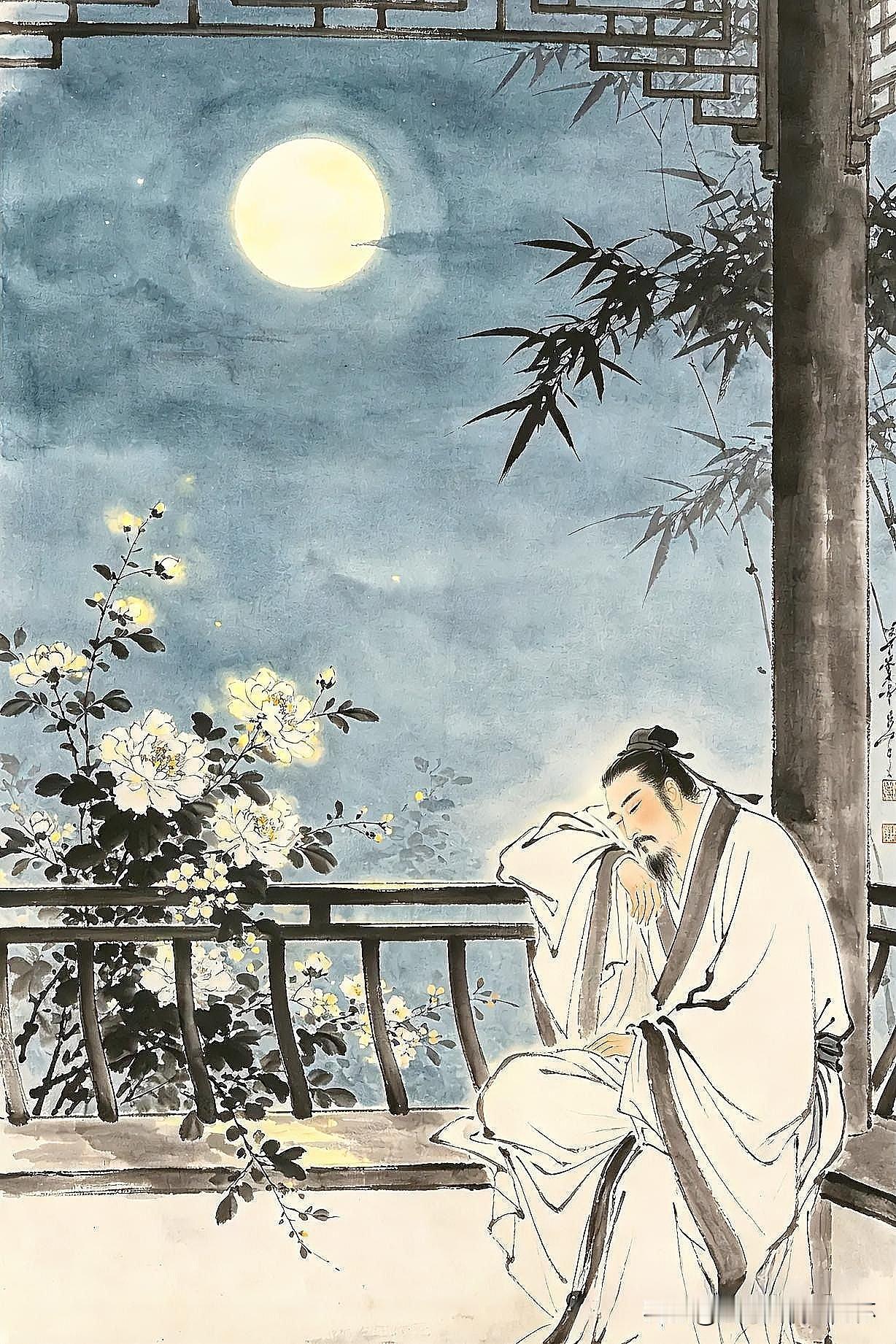 下联：恼人月色上朱栏
上联：有请雅士[玫瑰][玫瑰][玫瑰]