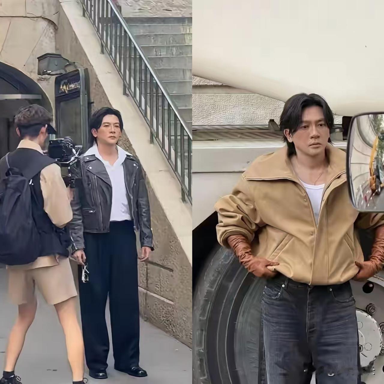 我没有证据，
但我严重怀疑，
苏有朋巴黎那身打扮，是去短剧剧组踩点的。

你看啊