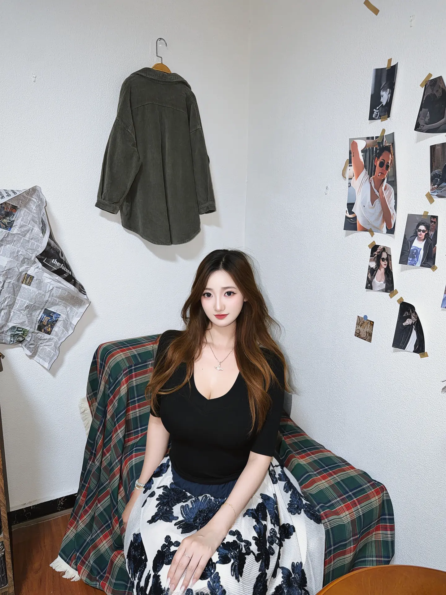 今天穿什么拍照 尝试一个新look 情绪感ootd