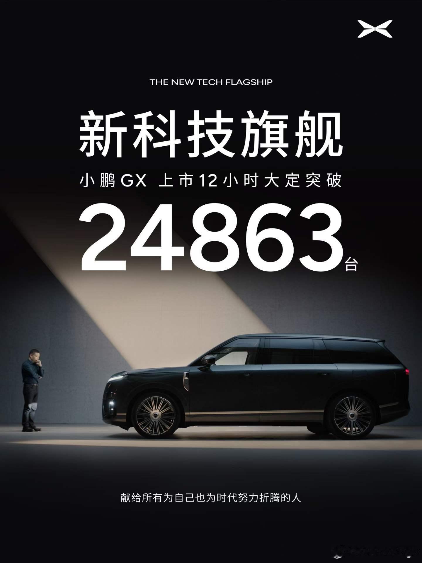 小鹏 GX 昨晚售价出来的时候就能预估到会有一个很不错的大定数，今天官方的数据出