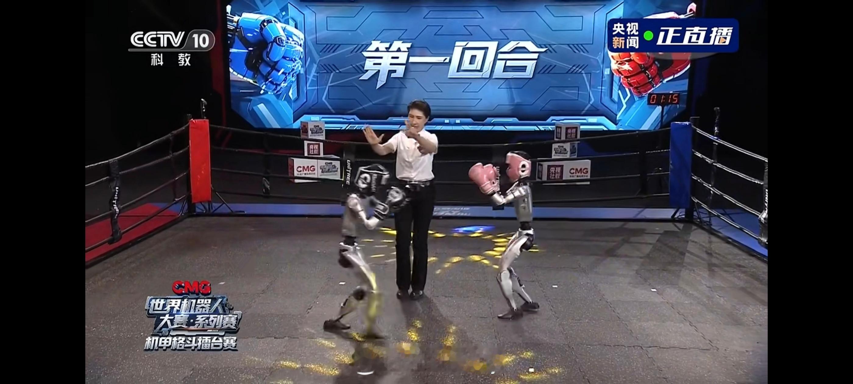 央视直播机器人拳击赛 ​​​