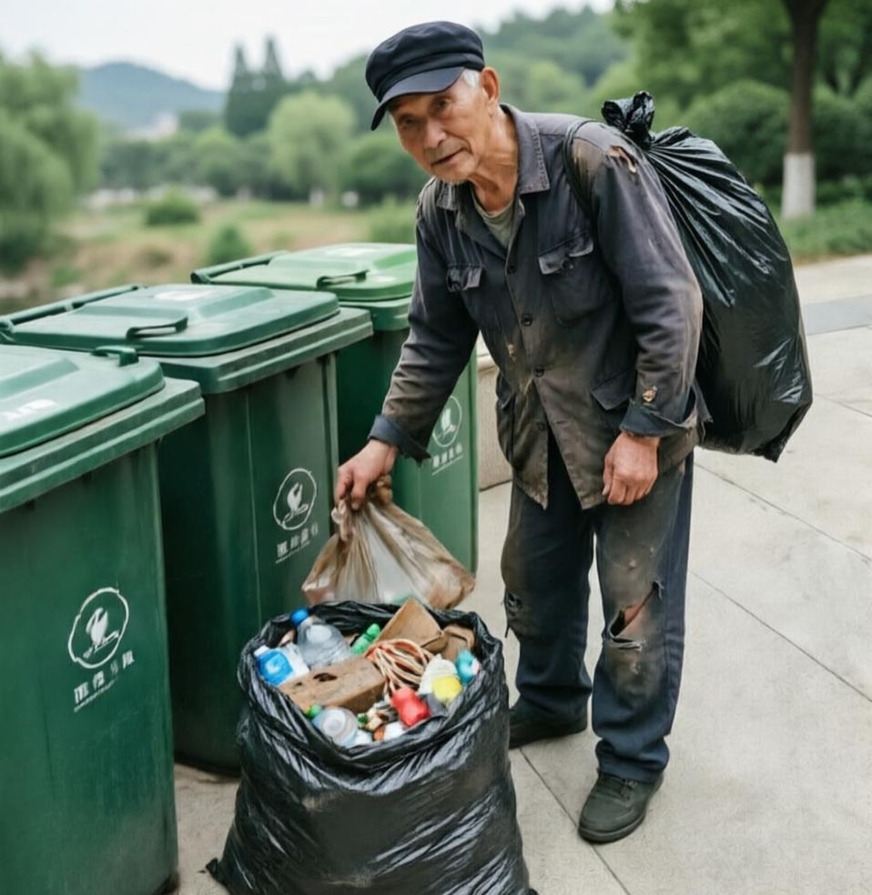 克非论拾荒
大多数人的印象里，垃圾桶是城市里最脏、最让人避之不及的地方。但在我看