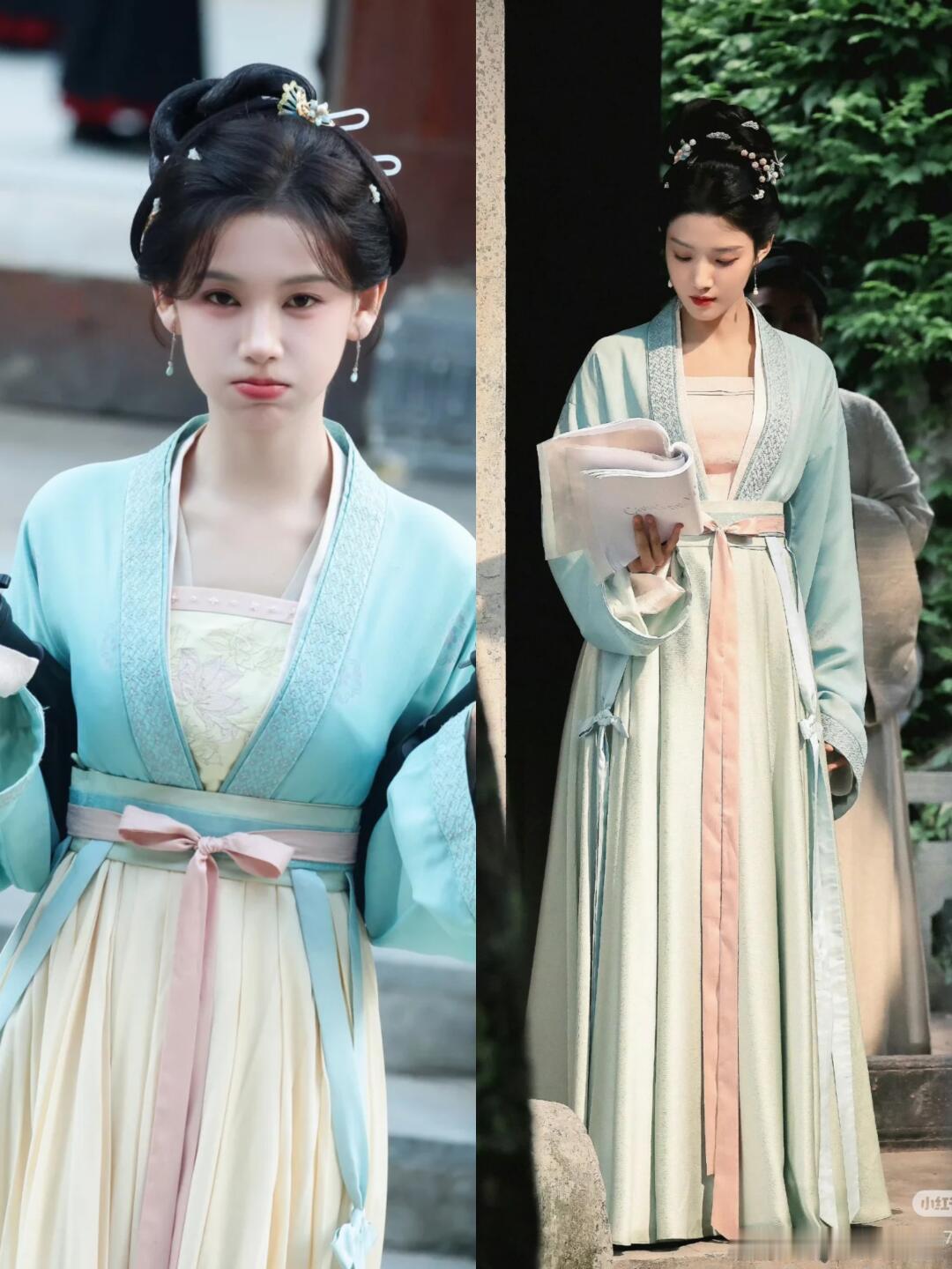 李沐宸新剧的路透造型和卢昱晓榜上佳婿的撞衫率也太高了吧 ​​​