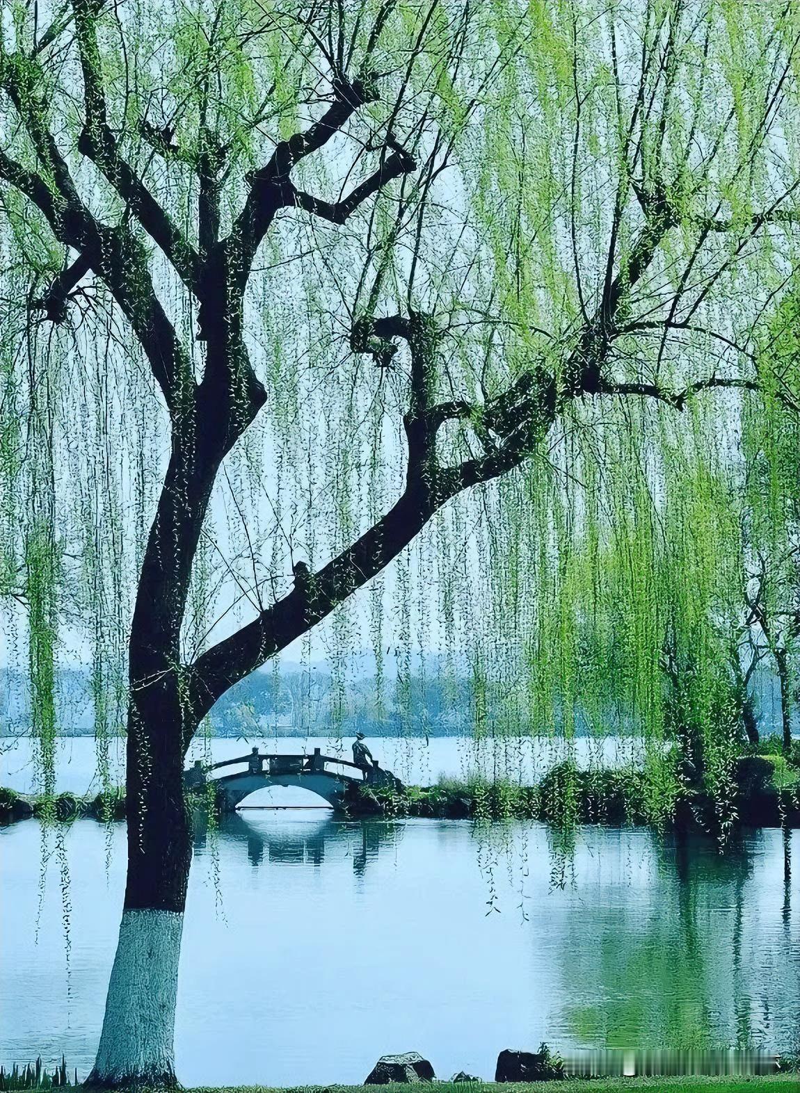 上联：杨柳池塘春水漫
下联：有请雅士[玫瑰][玫瑰][玫瑰]