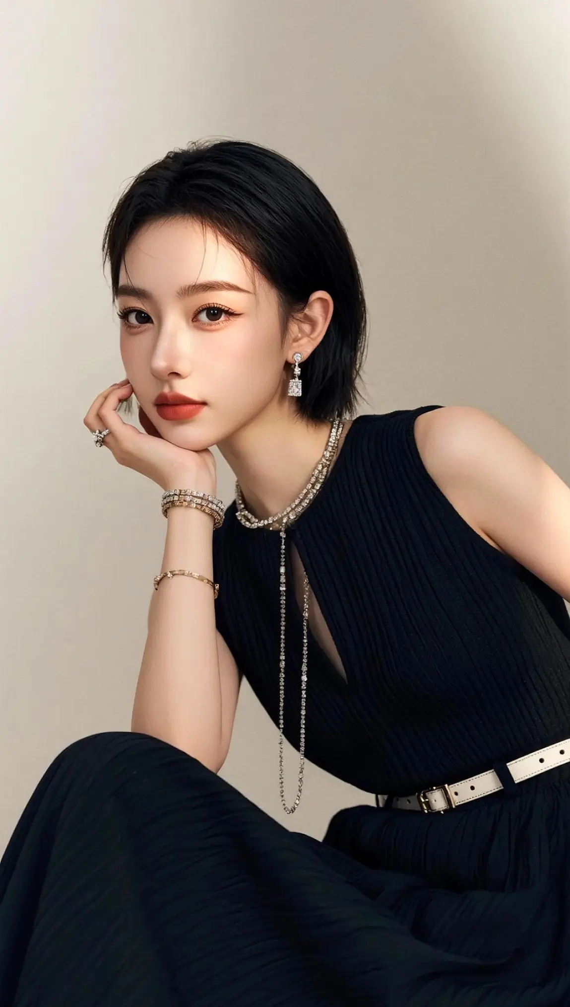 复古质感写真 ai创作 ai质感千金照真有你的 许妍的花语是热烈又清醒...