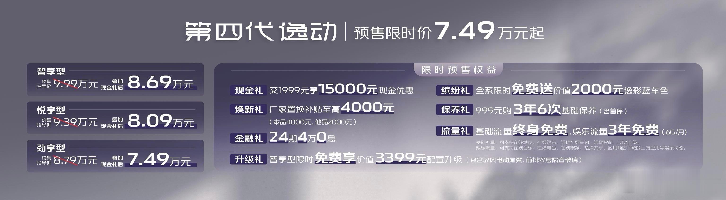 【新款长安逸动开启预售！7.49万起还带超多福利，这波值了】兄弟们，长安逸动第四