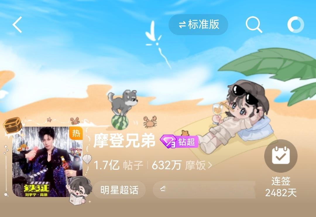 超话背景好可爱。我都没注意 看大家发我才特意去看看