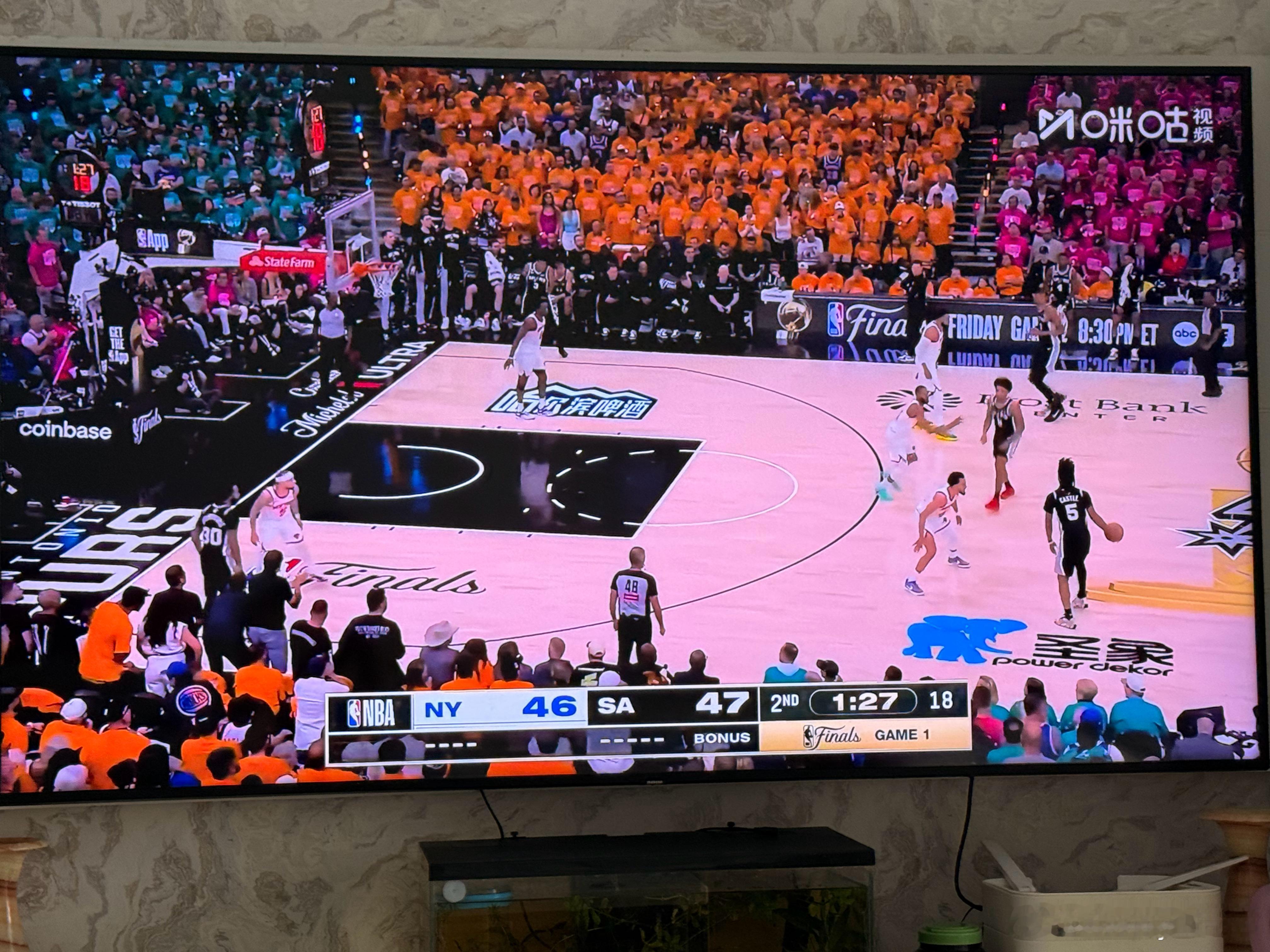 阴天的日子就在家看看NBA了NBA总决赛