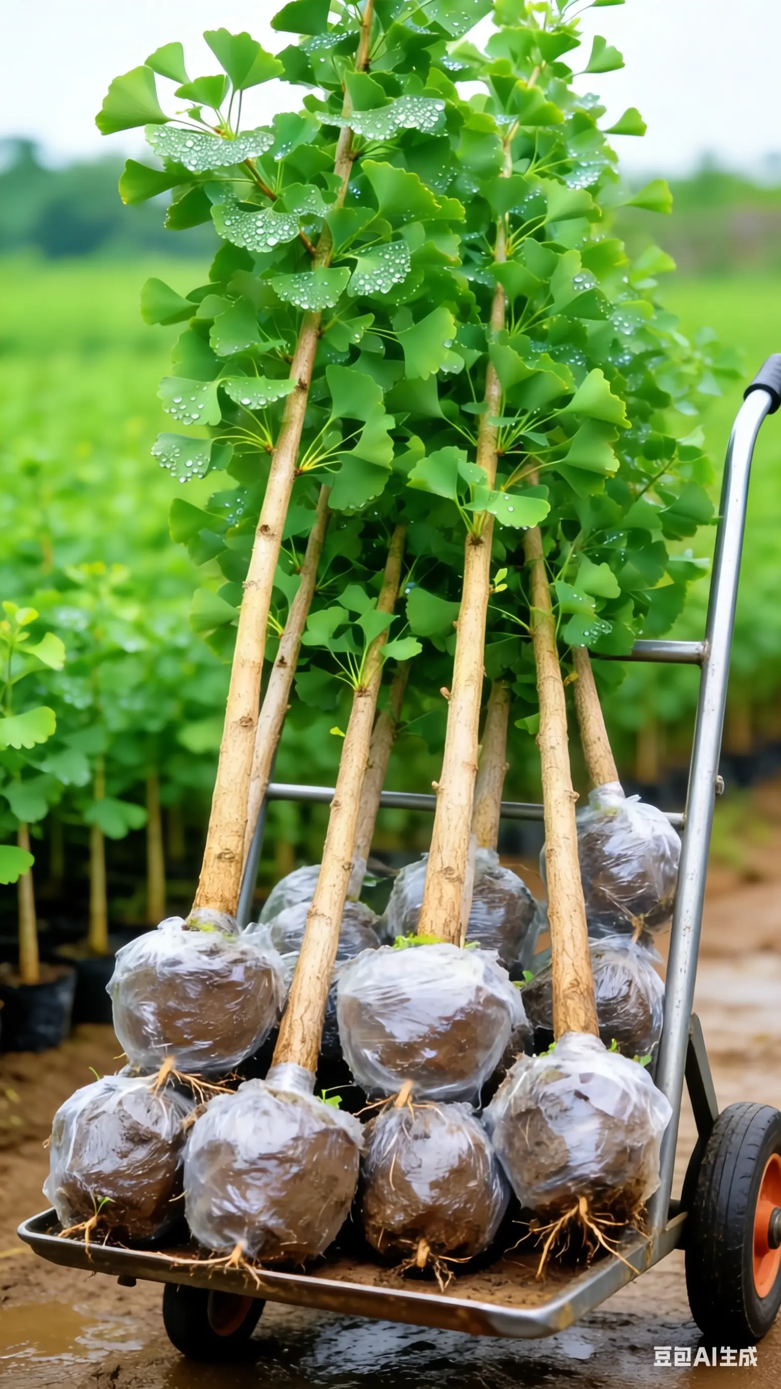 银杏树苗树苗 树苗种植 园林绿化庭院绿植