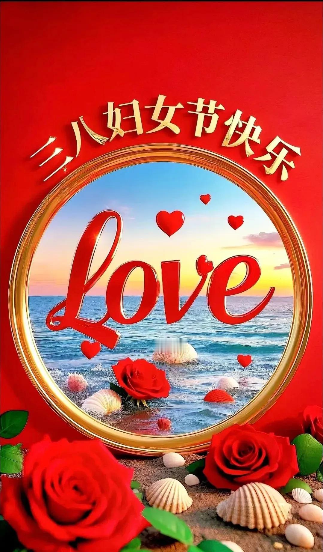 🌹三八妇女节快乐🌹，愿女性的生活充满阳光，笑容如同春日盛开的花朵般灿烂。无论