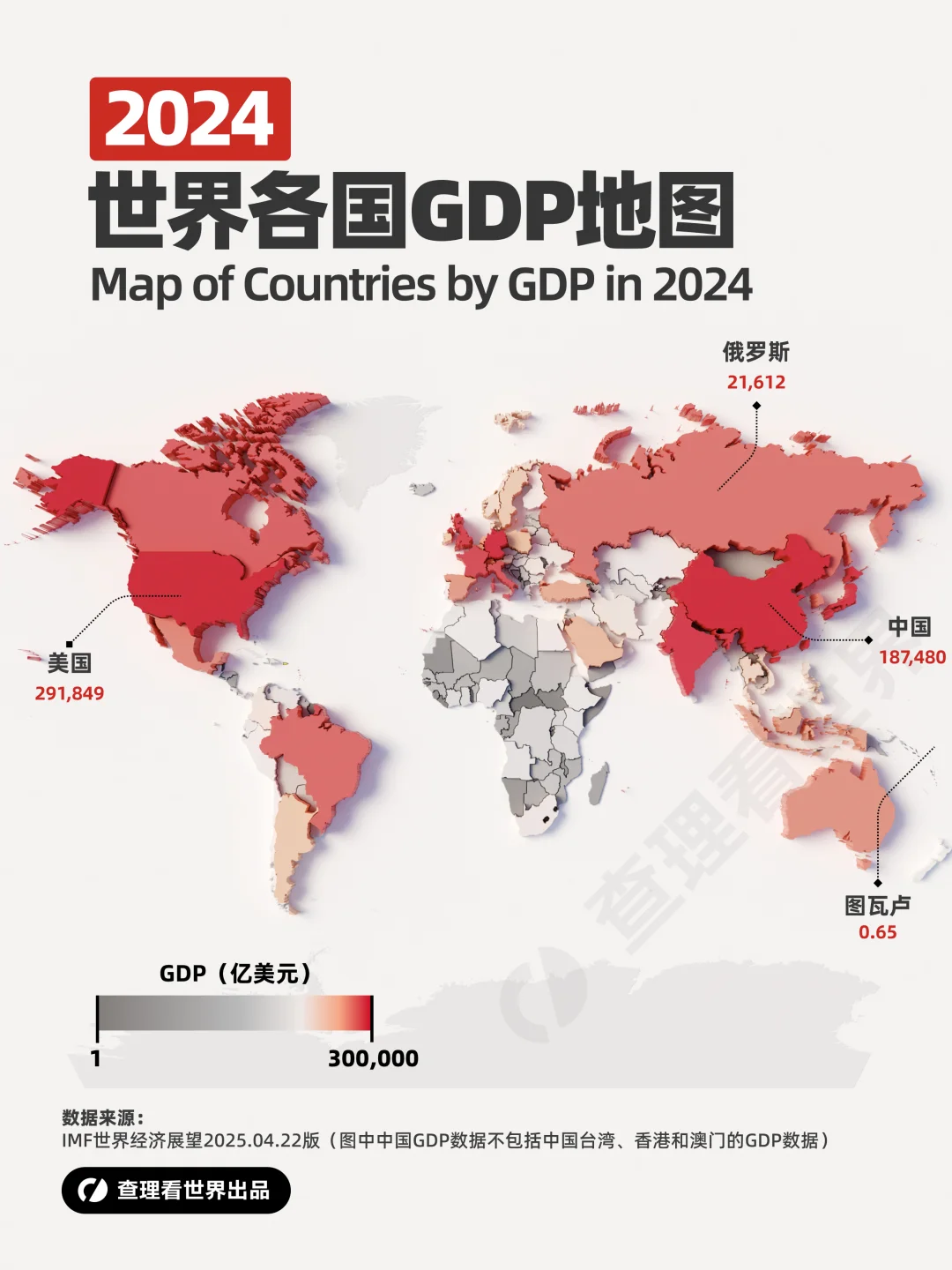 2024 GDP 地图：一眼看透全球经济格局