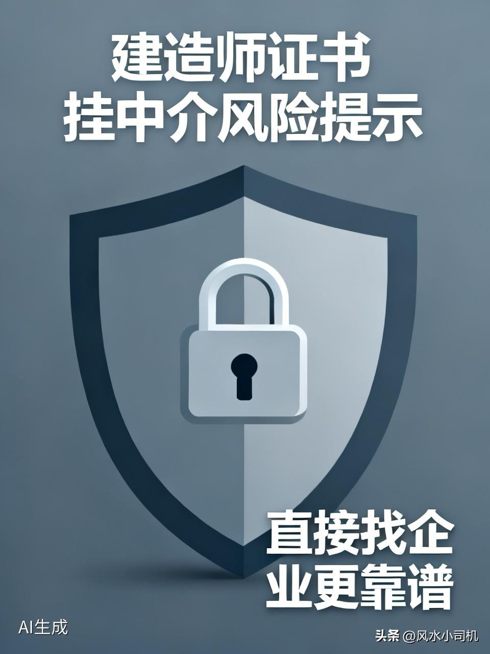 建造师证书挂中介最少赔一半，直接找企业多好，偏偏有那些懒人图省事，偏要把证件给中